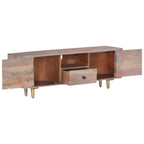 Meuble TV en Acacia et Métal - 118 cm-Mon Meuble TV-2