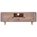 Meuble TV en Acacia et Métal - 118 cm-Mon Meuble TV-3