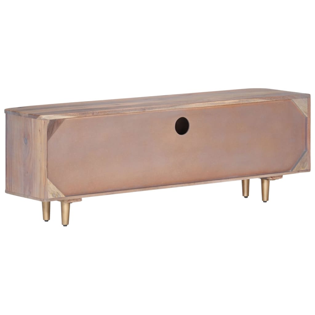 Meuble TV en Acacia et Métal - 118 cm-Mon Meuble TV-5