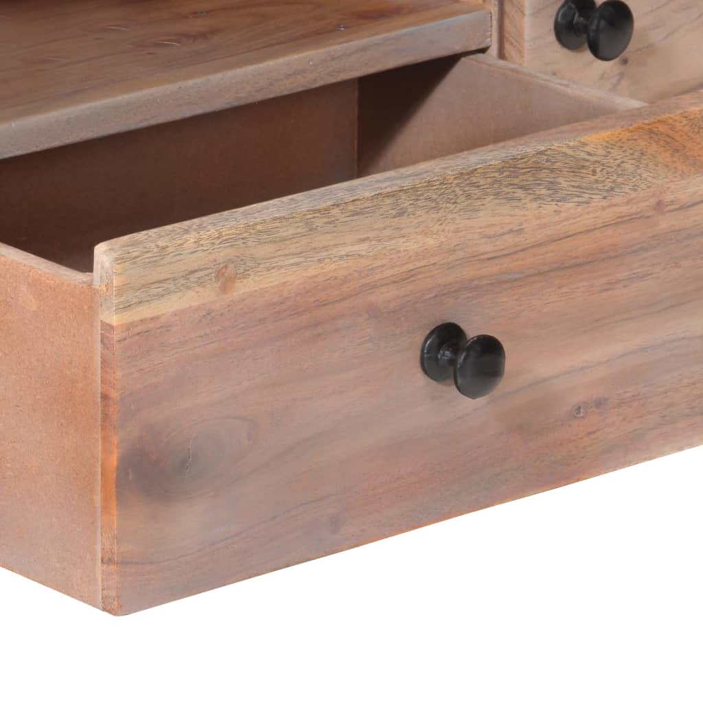 Meuble TV en Acacia et Métal - 118 cm-Mon Meuble TV-6