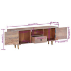 Meuble TV en Acacia et Métal - 118 cm-Mon Meuble TV-9