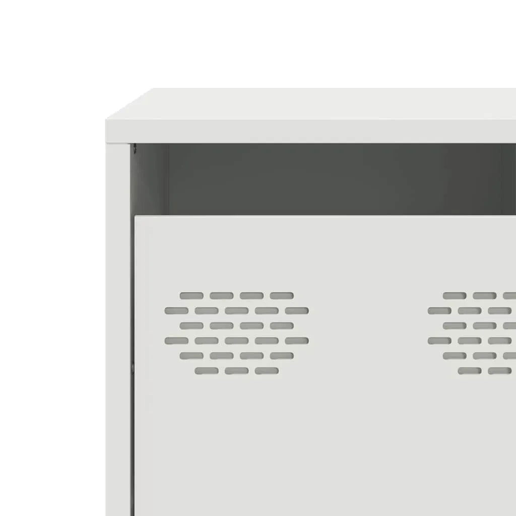 Meuble TV en Acier Blanc - 135 cm-Mon Meuble TV-Blanc-135 cm-10