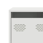 Meuble TV en Acier Blanc - 135 cm-Mon Meuble TV-Blanc-135 cm-10