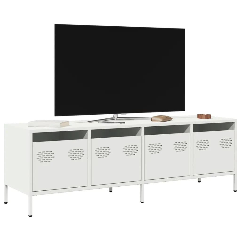 Meuble TV en Acier Blanc - 135 cm-Mon Meuble TV-Blanc-135 cm-3