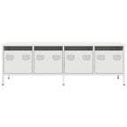 Meuble TV en Acier Blanc - 135 cm-Mon Meuble TV-Blanc-135 cm-4