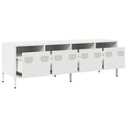 Meuble TV en Acier Blanc - 135 cm-Mon Meuble TV-Blanc-135 cm-5