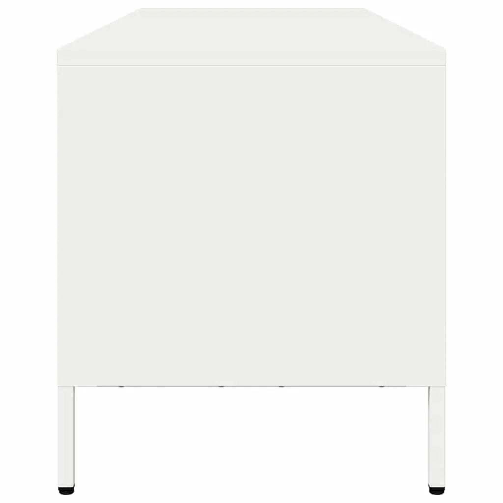 Meuble TV en Acier Blanc - 135 cm-Mon Meuble TV-Blanc-135 cm-6