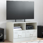 Meuble TV en Acier Couleur Blanc - 2 Pièces-Mon Meuble TV-Blanc-1-17