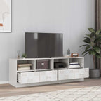 Meuble TV en Acier Couleur Blanc - 2 Pièces-Mon Meuble TV-Blanc-2-1