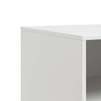 Meuble TV en Acier Couleur Blanc - 2 Pièces-Mon Meuble TV-Noir-1-10