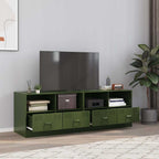 Meuble TV en Acier Couleur Blanc - 2 Pièces-Mon Meuble TV-Vert olive-2-23