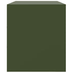 Meuble TV en Acier Design Vert Olive - 67 cm-Mon Meuble TV-Anthracite-1-8