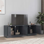 Meuble TV en Acier Design Vert Olive - 67 cm-Mon Meuble TV-Anthracite-2-22