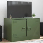 Meuble TV en Acier Design Vert Olive - 67 cm-Mon Meuble TV-Vert olive-1-1