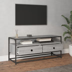 Meuble TV en Acier et Bois Gris - 100 cm-Mon Meuble TV-Sonoma gris-100 cm-3
