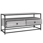 Meuble TV en Acier et Bois Gris - 100 cm-Mon Meuble TV-Sonoma gris-100 cm-5