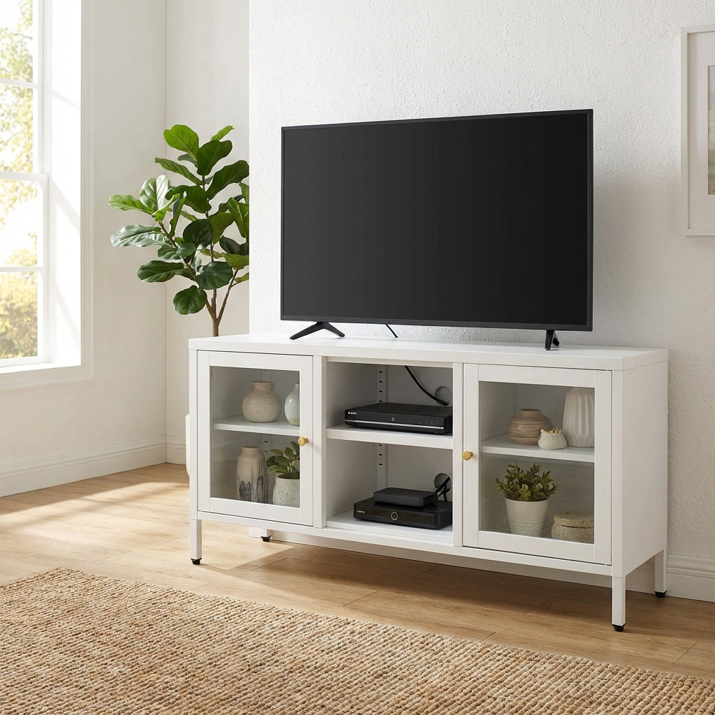 meuble-tv-en-acier-et-verre-blanc-105-cm-decor