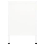 Meuble TV en Acier et Verre Blanc - 105 cm-Mon Meuble TV-Blanc-1-4