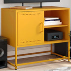 Meuble TV en Acier Gris - 68 cm-Mon Meuble TV-Jaune-1-16