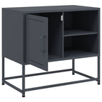 Meuble TV en Acier Gris - 68 cm-Mon Meuble TV-Rose-1-10