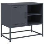 Meuble TV en Acier Gris - 68 cm-Mon Meuble TV-Rose-1-2