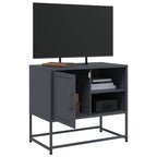 Meuble TV en Acier Gris - 68 cm-Mon Meuble TV-Rose-1-4