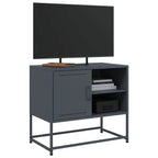 Meuble TV en Acier Gris - 68 cm-Mon Meuble TV-Rose-1-5