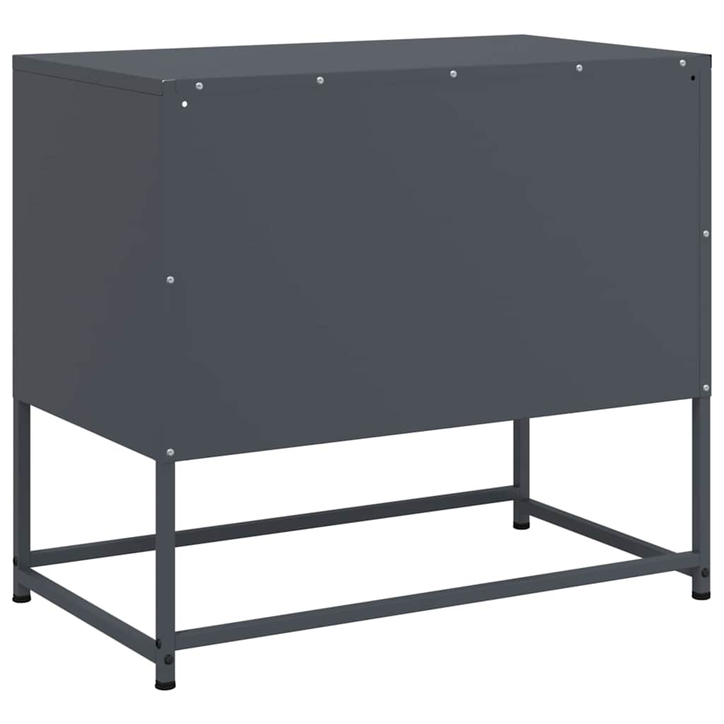Meuble TV en Acier Gris - 68 cm-Mon Meuble TV-Rose-1-8