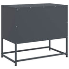Meuble TV en Acier Gris - 68 cm-Mon Meuble TV-Rose-1-8