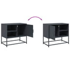 Meuble TV en Acier Gris - 68 cm-Mon Meuble TV-Rose-1-9