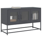 Meuble TV en Acier Laminé Rose - 100,5 cm-Mon Meuble TV-Anthracite-100.5 cm-14