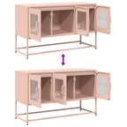 Meuble TV en Acier Laminé Rose - 100,5 cm-Mon Meuble TV-Rose-100.5 cm-10