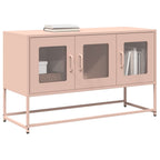 Meuble TV en Acier Laminé Rose - 100,5 cm-Mon Meuble TV-Rose-100.5 cm-3