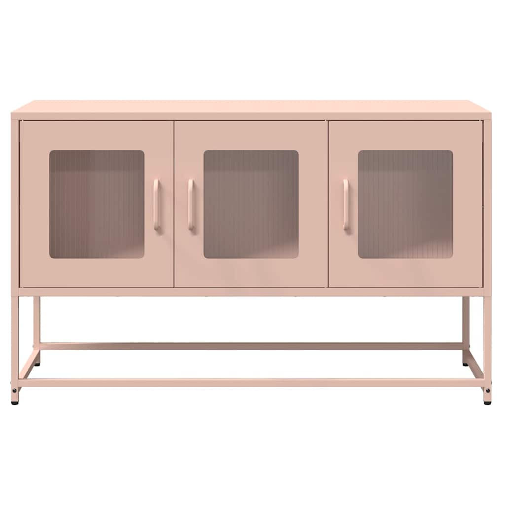 Meuble TV en Acier Laminé Rose - 100,5 cm-Mon Meuble TV-Rose-100.5 cm-5