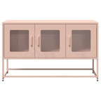 Meuble TV en Acier Laminé Rose - 100,5 cm-Mon Meuble TV-Rose-100.5 cm-5