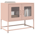 Meuble TV en Acier Laminé Rose - 100,5 cm-Mon Meuble TV-Rose-68 cm-21