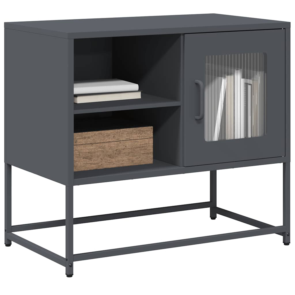 Meuble TV en Acier Rose - 100,5 cm-Mon Meuble TV-Anthracite-68 cm-21