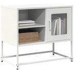 Meuble TV en Acier Rose - 100,5 cm-Mon Meuble TV-Blanc-68 cm-18