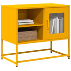 Meuble TV en Acier Rose - 100,5 cm-Mon Meuble TV-Jaune moutarde-68 cm-20