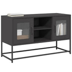 Meuble TV en Acier Rose - 100,5 cm-Mon Meuble TV-Noir-100.5 cm-14