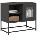 Meuble TV en Acier Rose - 100,5 cm-Mon Meuble TV-Noir-68 cm-17