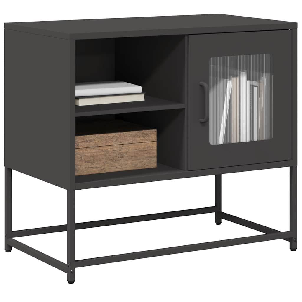 Meuble TV en Acier Rose - 100,5 cm-Mon Meuble TV-Noir-68 cm-17