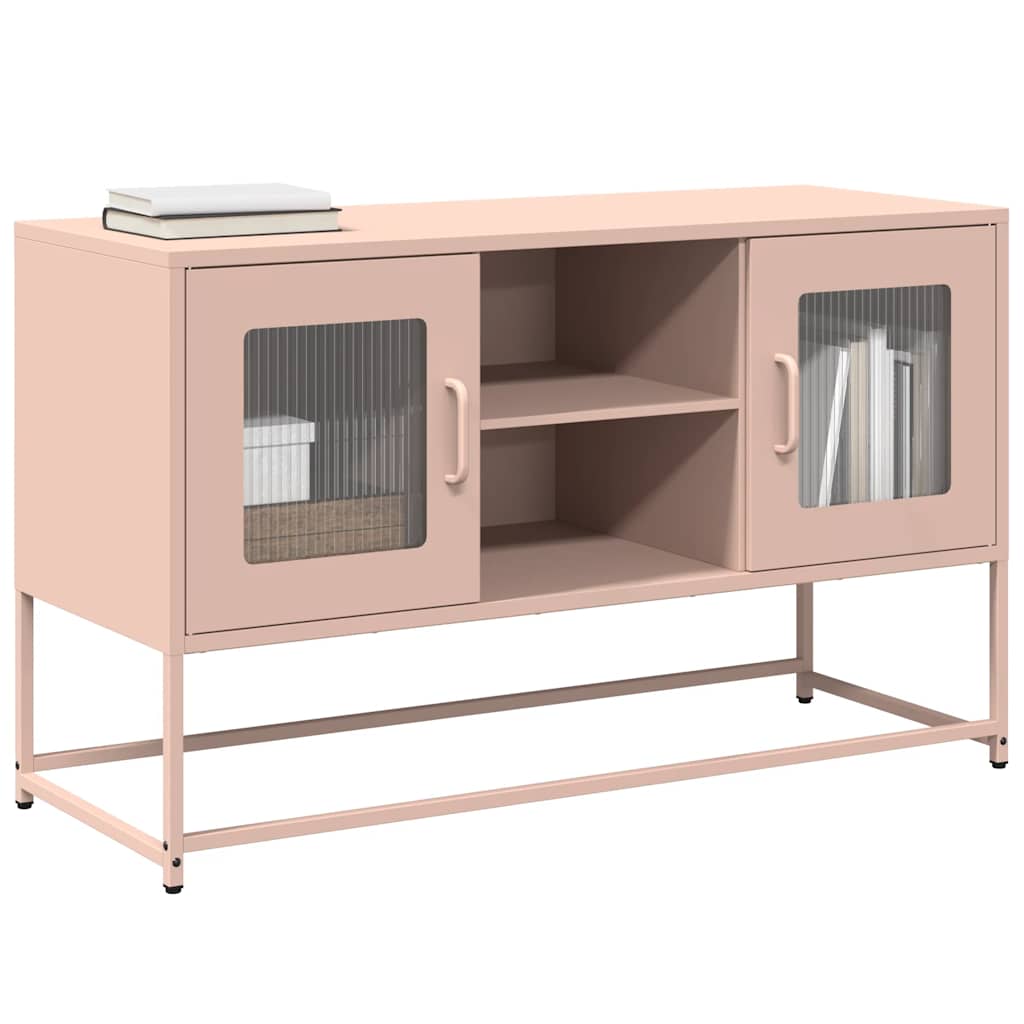 Meuble TV en Acier Rose - 100,5 cm-Mon Meuble TV-Rose-100.5 cm-3