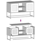 Meuble TV en Acier Rose - 100,5 cm-Mon Meuble TV-Rose-68 cm-11