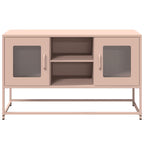 Meuble TV en Acier Rose - 100,5 cm-Mon Meuble TV-Rose-68 cm-5