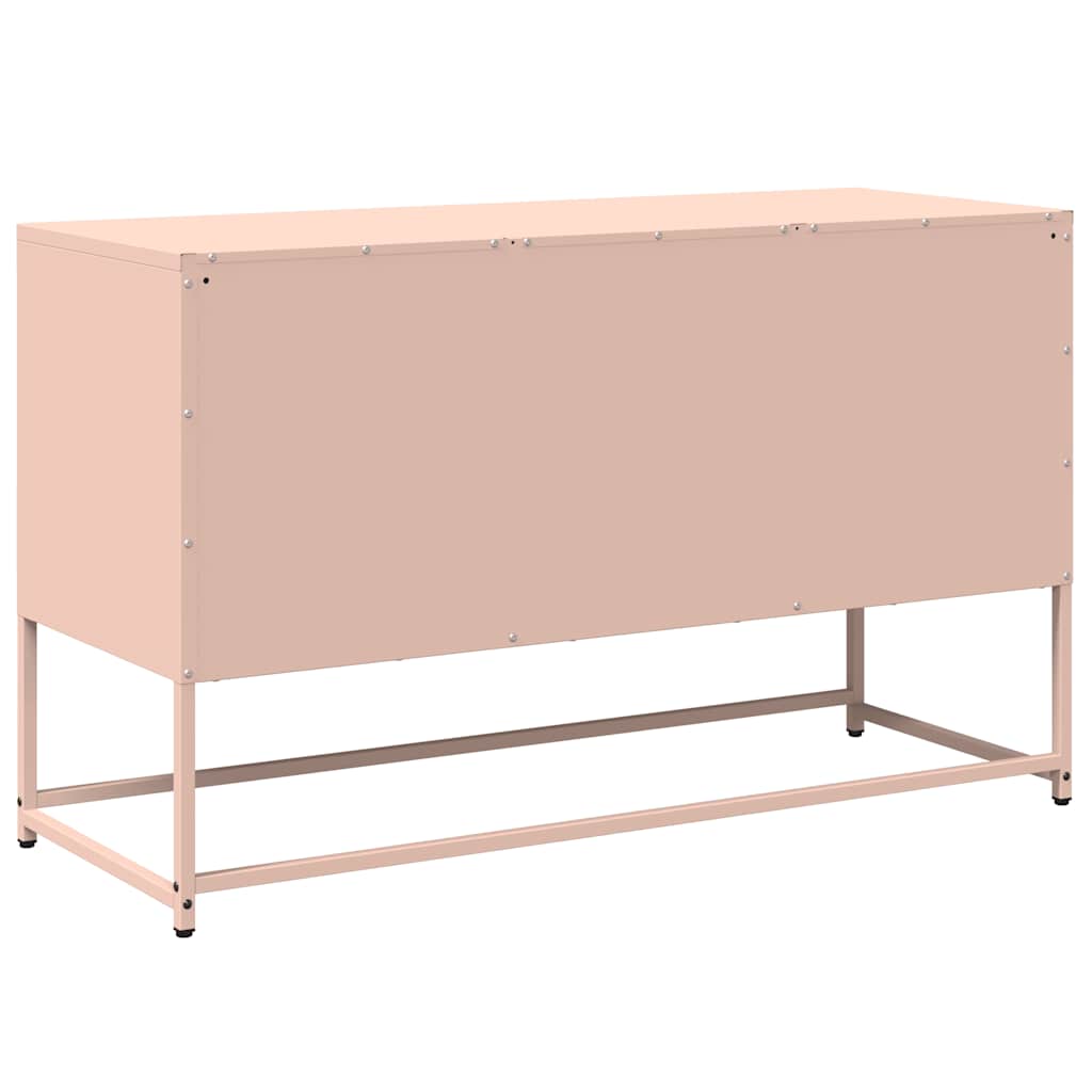 Meuble TV en Acier Rose - 100,5 cm-Mon Meuble TV-Rose-68 cm-8