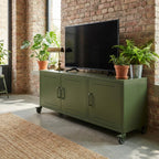 meuble-tv-en-acier-vert-3-portes-decor