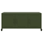 Meuble TV en Acier Vert - 3 Portes-Mon Meuble TV-Rose-1-6