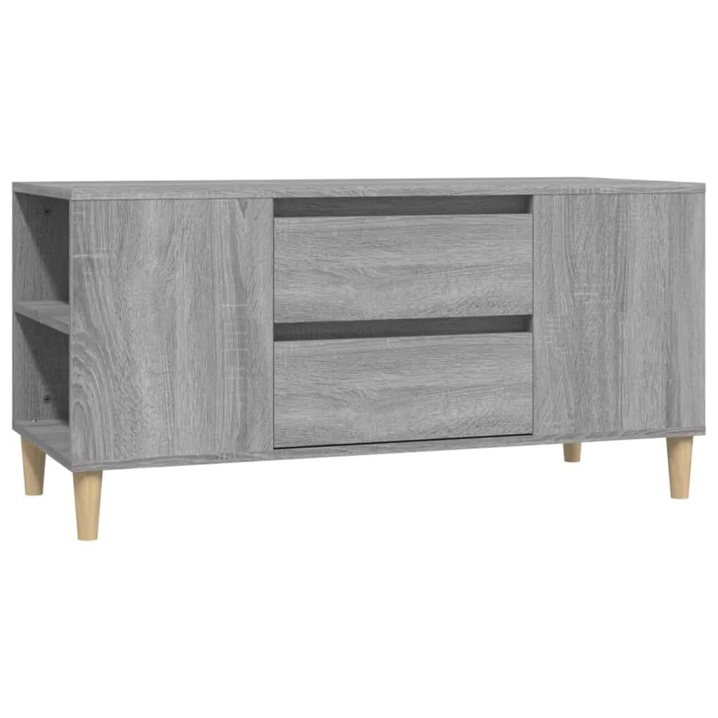 Meuble TV en Bois avec Pieds Sonoma Gris - 102 cm-Mon Meuble TV-Gris sonoma-1