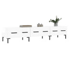 Meuble TV en Bois Blanc Brillant - 150 cm-Mon Meuble TV-Gris béton-1-3